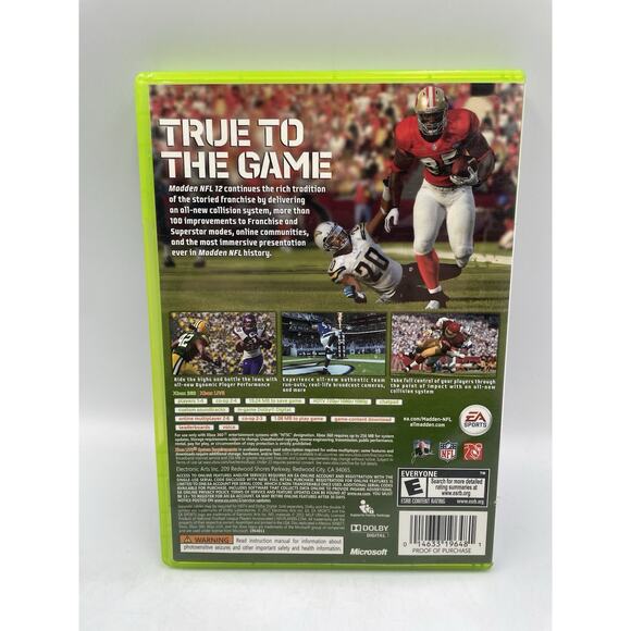 Madden NFL 12 (Microsoft Xbox 360, 2011) - Picture 2 of 4